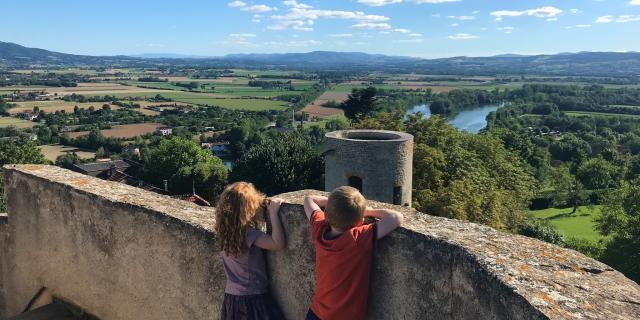 Vue depuis la tour octogonale du Château-fort de Trévoux