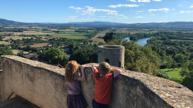 View from the octagonal tower of the Château-fort de Trévoux