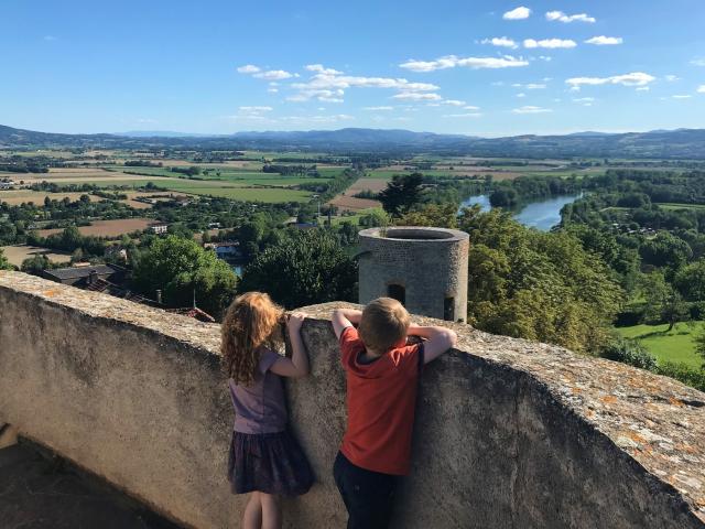 Vue depuis la tour octogonale du Château-fort de Trévoux