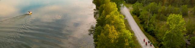 Boat trip on the Saône and bike ride on La Voie Bleue