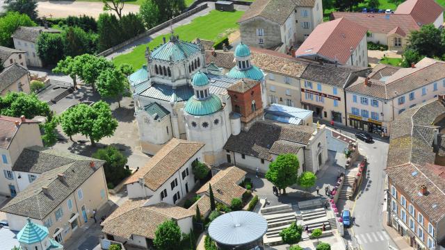 Vue aérienne d'Ars-sur-Formans