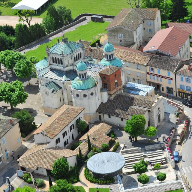 Vue aérienne d'Ars-sur-Formans