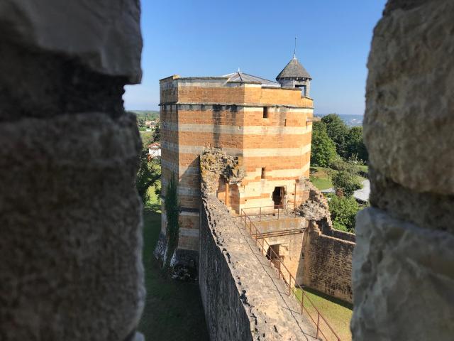 View of the keep of the Château-fort de Trévoux