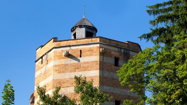 Octagonal tower of the Château-fort de Trévoux