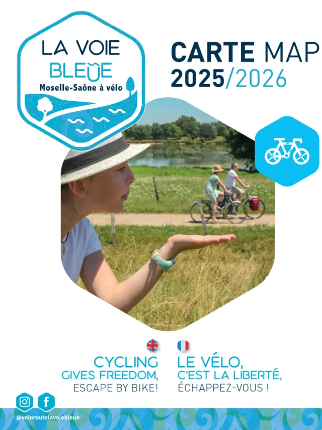 Carte 700km La Voie Bleue 2025-2026